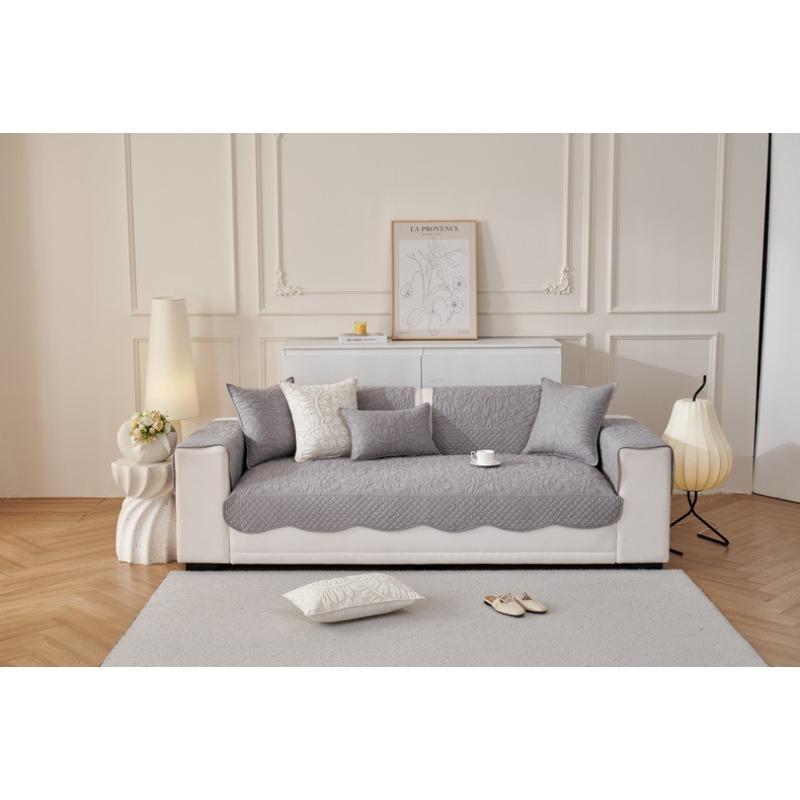 New Pure Cotton Sofa Cushion for All Seasons Nordic Simple Non-slip Light Luxury Cotton Sofa Cover Cover Cloth