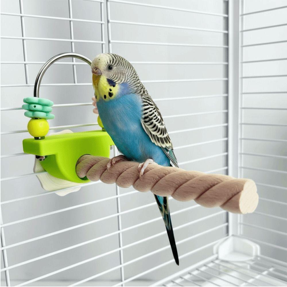 Wear-resistant Paw Grinding Sticks Non-slip Parrot Standing Pole Fun Bird Perch Stand Birdcage Use