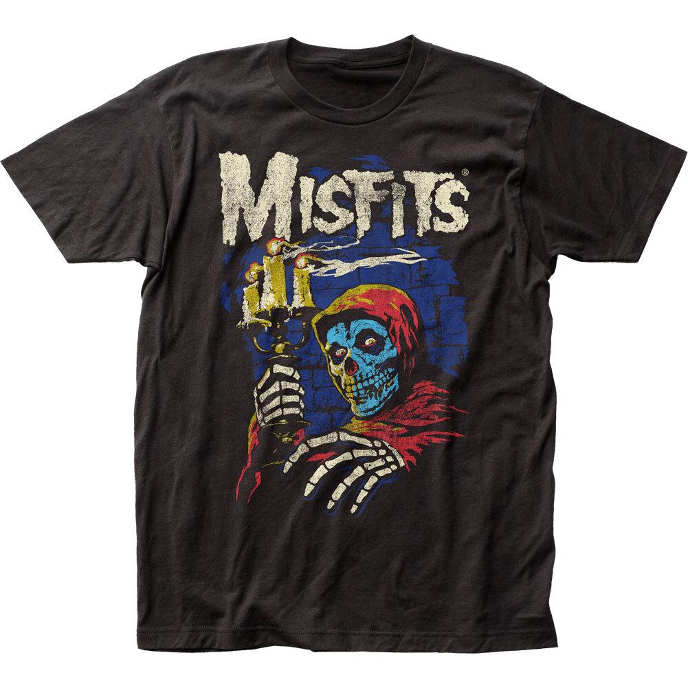 26 Misfits Candelabra T Shirt Mens Licensed Rock N Roll Music Retro Tee New Black Unisex T-Shirt