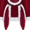 Cosplay Shawl Color Matching Rabbit Shape Hooded Thick Warm Soft Plush Christmas New Year Party Santa Claus Cape Bunny Girl Cloak Unifrom Costumes