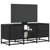 VidaXL TV Stand Black 100x35x41 Cm Engineered Wood and Metal, TV Bench, Hi-fi Cabinet, Entertainment Center, TV Buffet, 848834