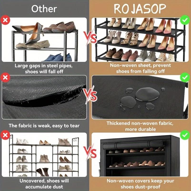Пылезащитный стеллаж для хранения обуви, многослойный нетканый шкаф для хранения обуви, для прихожей, экономящий место шкаф, полка для обуви
