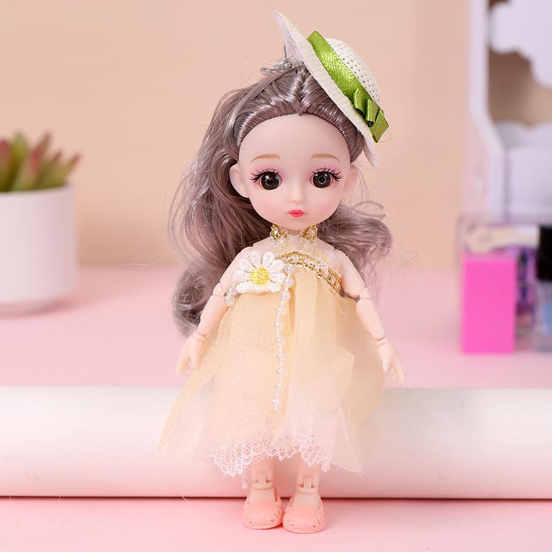 Кукла-наряд Бао Бэйди: Игрушка для девочек BJD 16 см с 13 шарнирами. Идеальный подарок на день рождения принцессы для детей.