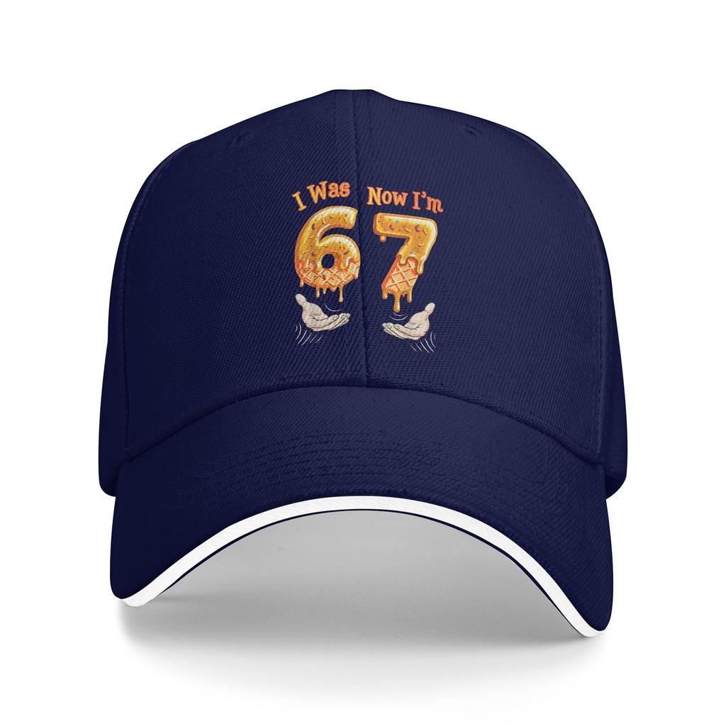 I was 6 Now I'm 7 Year Old Birthday 67 Funny Baseball Cap Vintage Men Hip Hop Hats Breathable Running Hippie Baseball Caps Gift