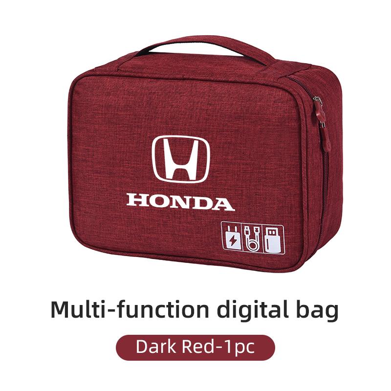 CKBSX1 Car Accessories Digital Storage Bag Data Cable EVA Tools Case For Honda Civic Accord CRV Fit Jazz Transalp CBR cb500x Odyssey
