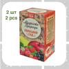 2 шт Фруктовый чай из 7 фруктов, Полесский сад яблоко, арония, гибискуса, малина, смородина, клубника, шиповника, груша