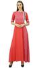 Rayon Designer Floor Length Kurti Dress Womens Ethnic Indian Tunic Long Flared Anarkali