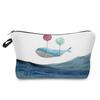 Женская косметичка с принтом кита, органайзер для туалетных принадлежностей, дорожный чехол для хранения 6688
