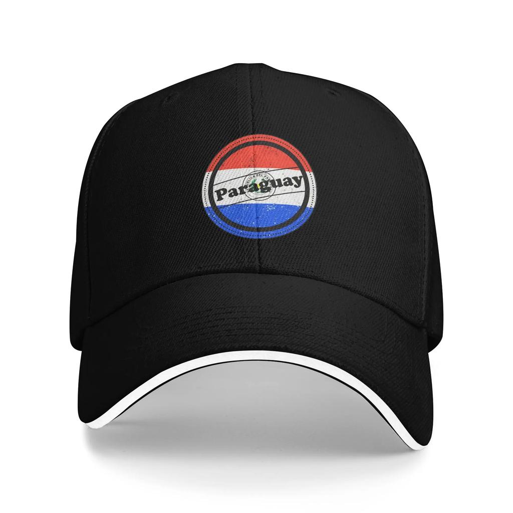 PARAGUAY Flag Art Design Sun Baseball Cap Summer Women Unisex Design Hip Hop Hats Adjustable Fashion Kpop Rock Baseball Caps