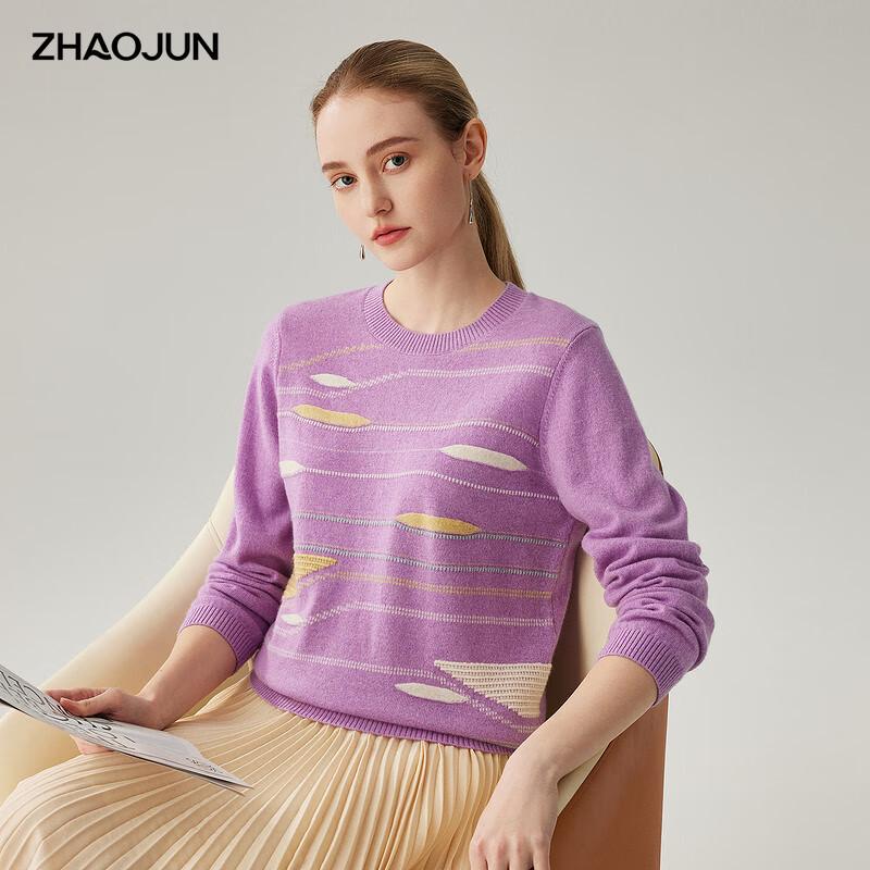 Zhaojun Women's 2025 A/W Round Neck Cashmere Sweater
