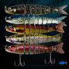 Multi Jointed Swimbaits Slow Sinking Bionic Swimming Lures Fishhooks Freshwater Saltwater Bass Treble Hook Fishing Lures