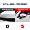 RAT2 4pcs Carbon Fiber Look Car Door Protective Sticker For Mercedes benz AMG W204 W203 W212 W211 W124 W210 GLC E Auto Accessories