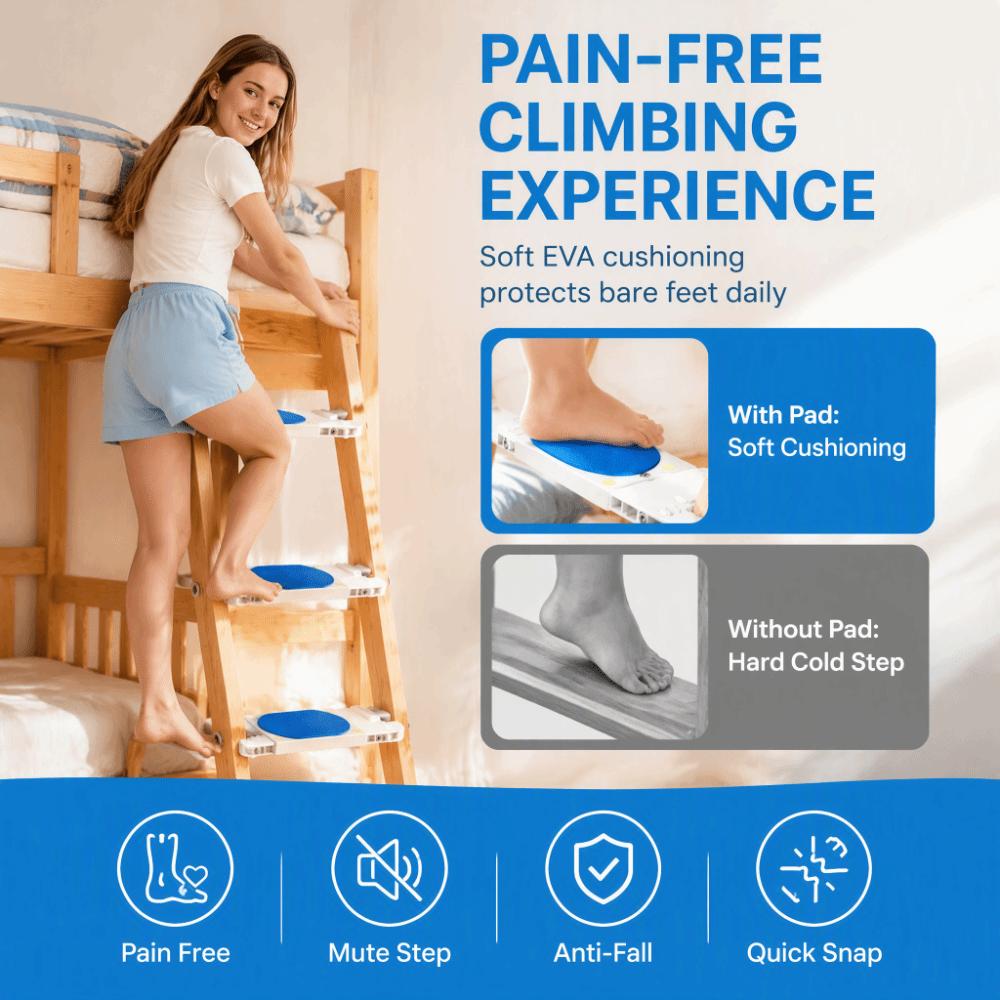 Upgraded Thickened Bunk Bed Ladder Foot Pads Widened Universal Non-Slip Protective Mats Bedroom