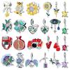 Подвески Медные бусины Морская черепаха Цветок Фея Подходят для оригинального браслета Ожерелье Изготовление ювелирных изделий Подарок