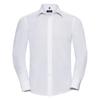 Russell Collection Mens Long Sleeve Poly-Cotton Easy Care Tailored Poplin Shirt