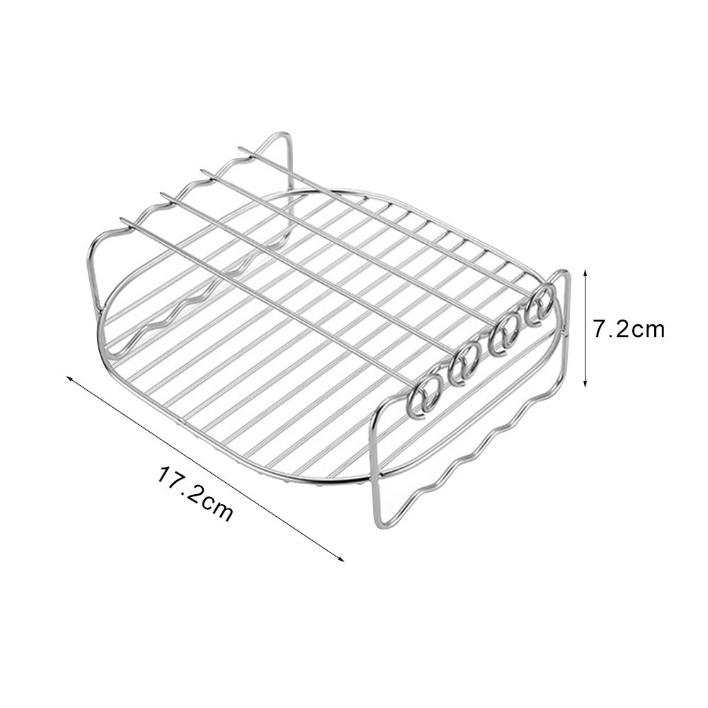 Durable Stainless Steel Air Fryer Accessories Air Fryer Rack Baking Dishes Tray Rack Grill Rack