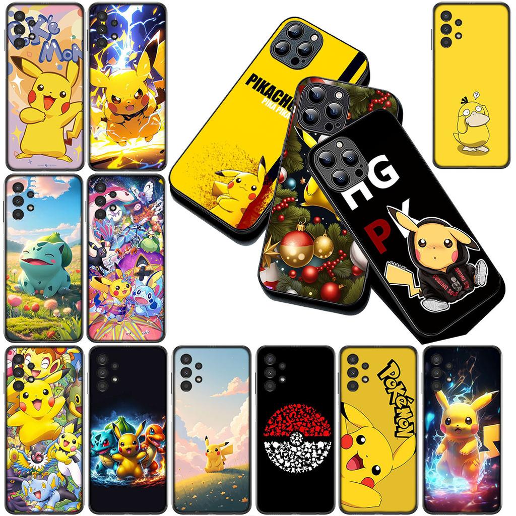 Cover for Samsung Galaxy S24 S25 S23 FE Ultra Plus S7 Edge S25+ S23+ A56 5G Casing Phone Case Lovely P-Pokemons P-Pikachus GO