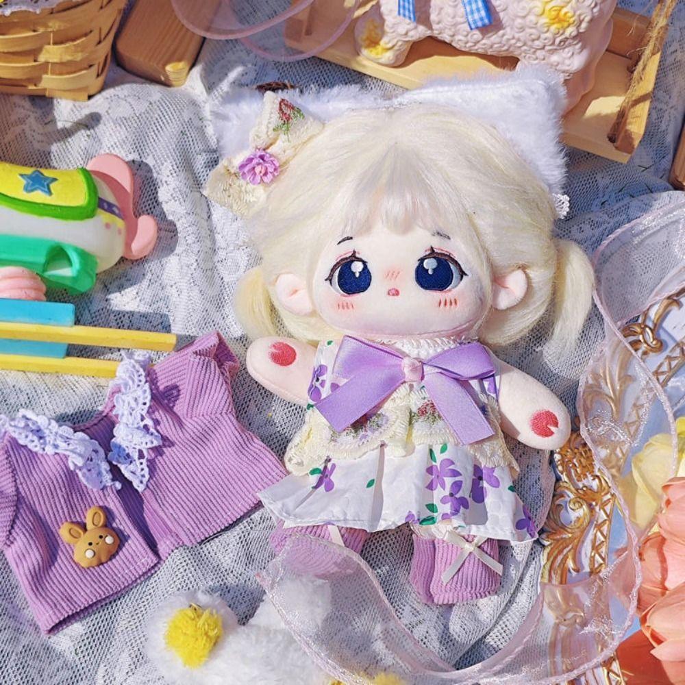 Lovely 20CM Cotton Doll Clothes Dress up DIY Doll Accessories Cute Sweater Shorts Suit Kids Toys