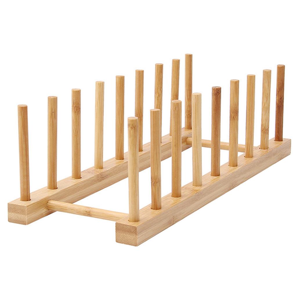 Бамбуковая сушилка для хранения мисок, тарелок, многофункциональная сушилка для тарелок для домашней кухни