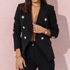 Women's Professional Suit Double-breasted Office Blazers Suit Professional Women's Suit 2-piece Suit
