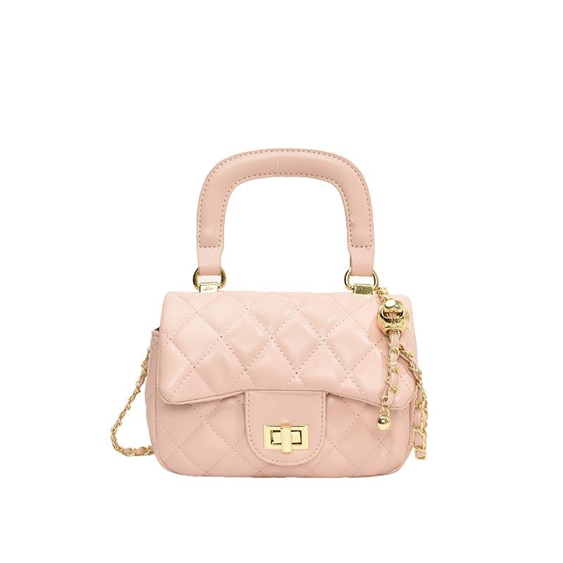 Популярная сумка этого года 2025 новая модная сумка через плечо высококачественная текстурированная маленькая квадратная сумка летняя универсальная сумка-мессенджер на цепочке