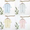 Baby Summer Cotton Romper With Long Sleeves For Newborns And Infants
