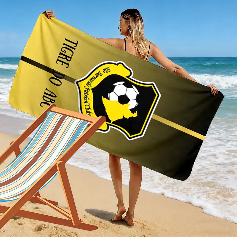 São Bernardo FC Print Beach Towel, Large Soft Quick Dry Towel for Beach Camping Swimming