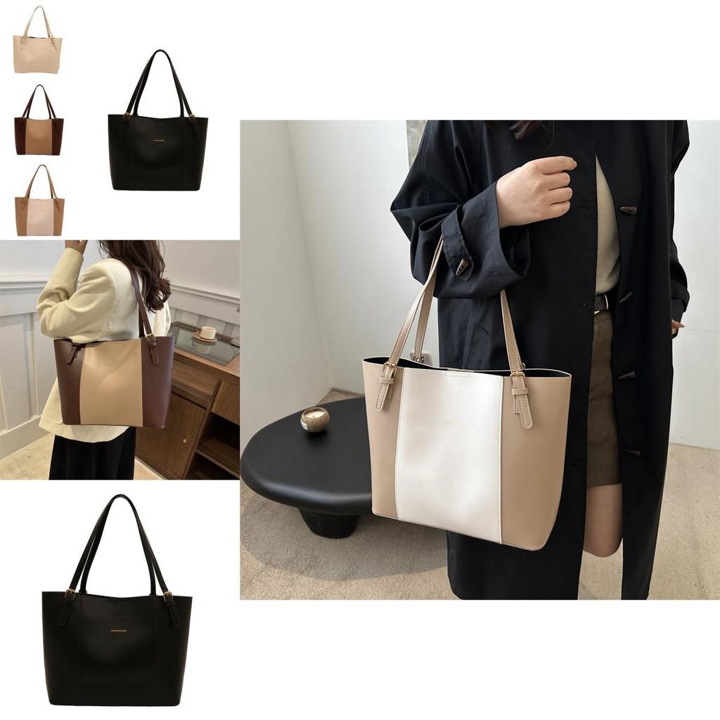 Stylish Retro Minimalist Pu Tote Bag For Women With Spacious Design For Everyday Use
