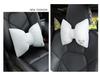 Cartoon Embroidered Bow Car Headrest Neck Pillow: Elastic, Breathable, and Stylish Car Interior Accessory.