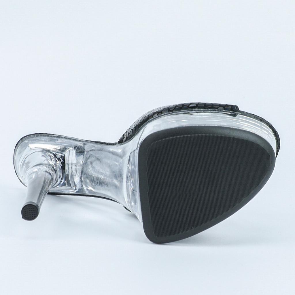 Women's Shoes Spring Clear Heels Sexy Sandals Slipper Girls Shoe for Party Club 14cm Heel 4cm Platform LFD-B3662