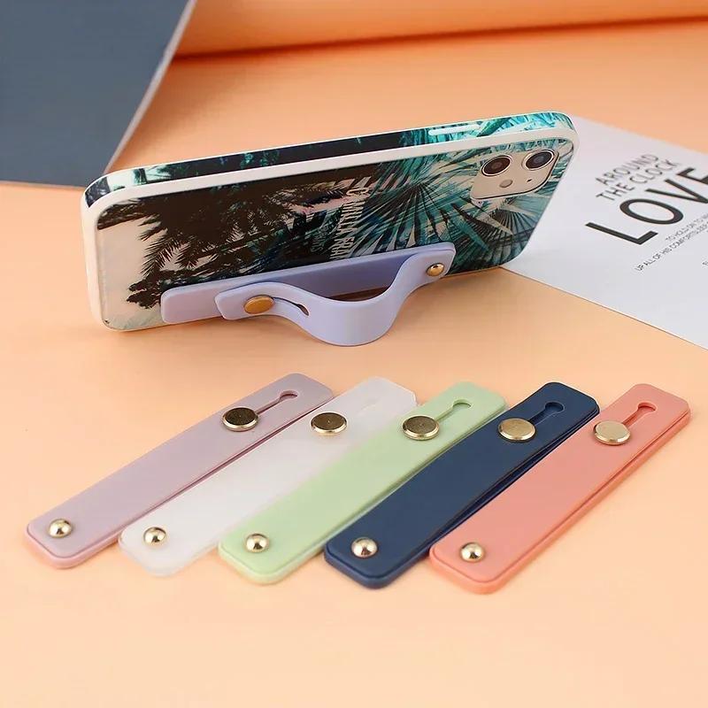 Silicone Retractable Mobile Phone Holder Finger Ring Grip Bracket Stand for IPhone 15 Xiaomi Universal Phone Accessories