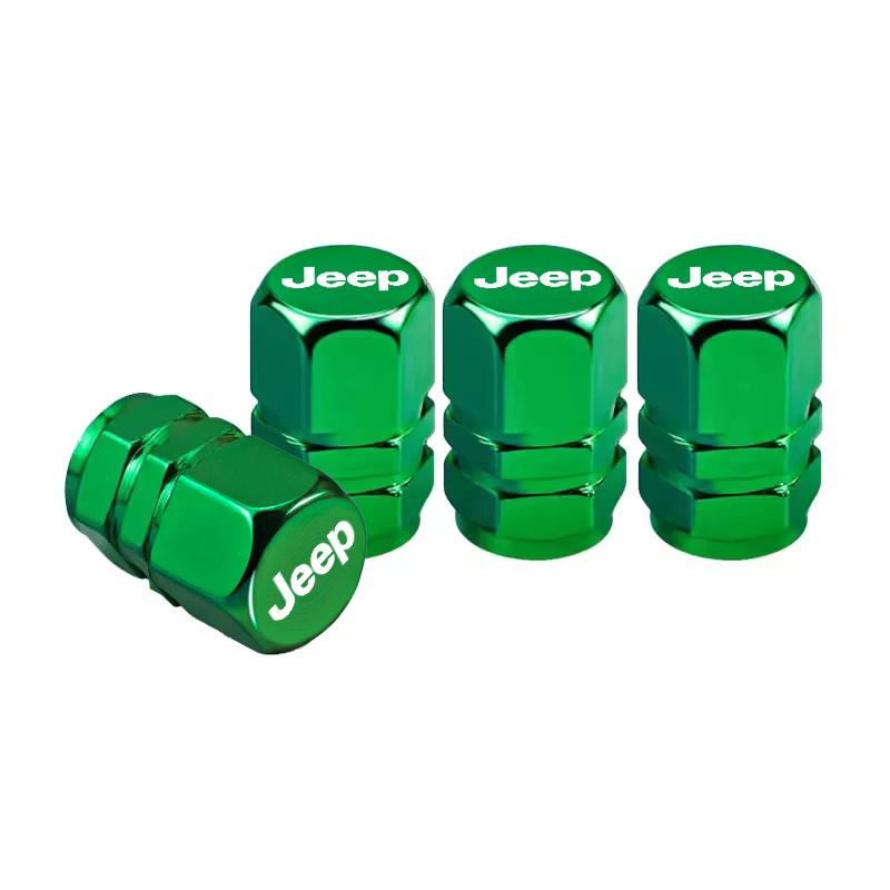 4pcs Car Styling Wheel Tire Valve Air Stem Cap Duust Cover For Jeep Renegade Wrangler JL Grand Patriot Willys Liberty Trail Hawk