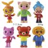 6pcs/set Cute Plim Clown Anime Figure Toy PVC Enlightenment Education Model Dolls for Children Gift Desk Decorations