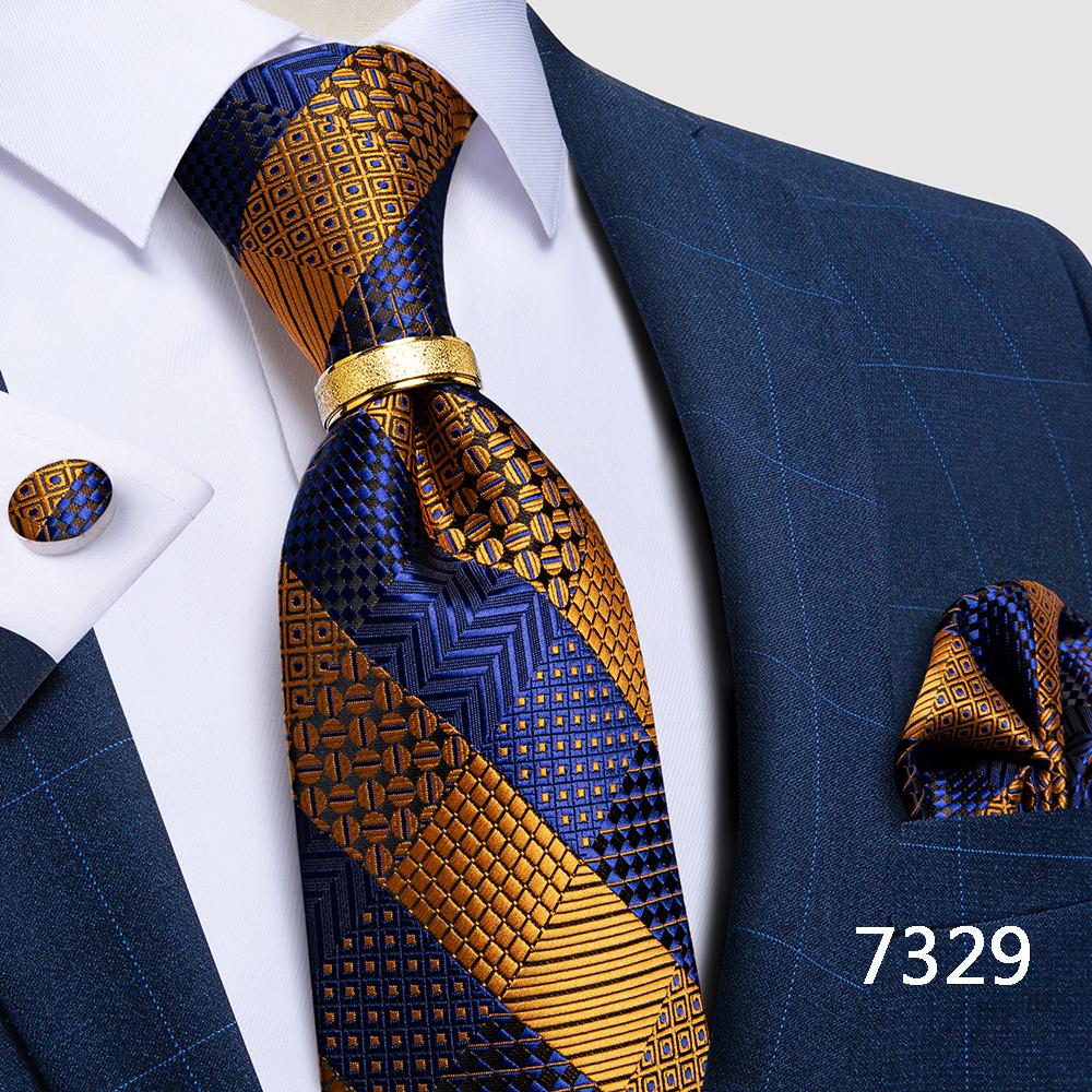 Мужской набор на торжество - галстук, запонки, платок