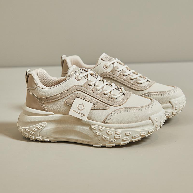 Корейская обувь для пап на толстой подошве 2025: Кроссовки для бега в уличном стиле для студентов с увеличением высоты - модель Q029