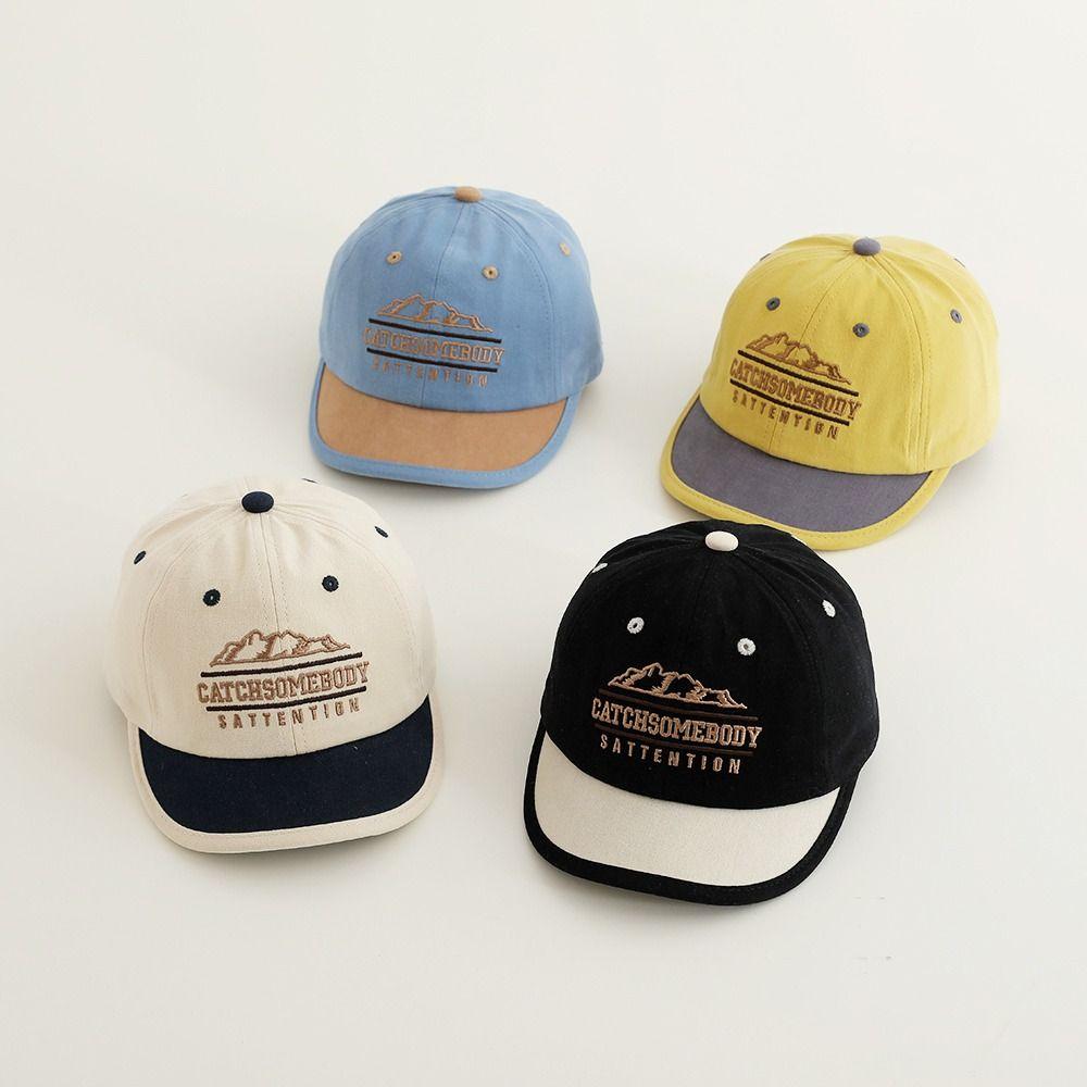 Embroidery Letter Baseball Cap Casual Peaked Cap Autumn Sunscreen Hat Streetwear