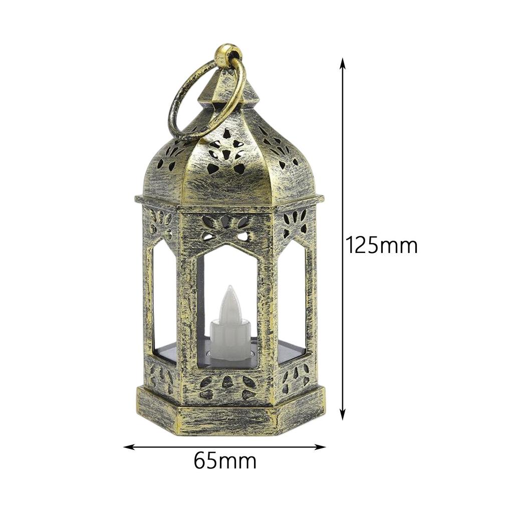 European Style Electronic Candle Lantern Wind Lamp Hanging Hook Candle Light for Garden Wedding Indoor Outdoor Home Decor