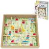 Ichimoku Wooden Educational Infinite Maze + [Gift Set with Vehicles and 4 Stationery Items] Maze Play, Create Your Own Maze, Educational Toy,