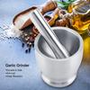 Garlic Grinder Kitchen Tool Mortar Pestle Set Stainless Steel Mortar Pestle Grinder Beans Garlic Spices Foodstuffs Kitchen Tool