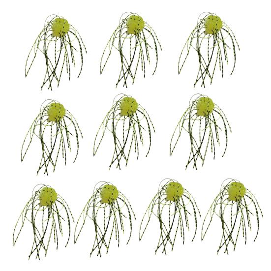 10 шт. 1,4 см/4 г мягкие приманки в форме кубиков с юбкой, медленно тонущие цветные искусственные приманки из ПВХ для ловли пресноводного соленого окуня, сома, рыболовные принадлежности