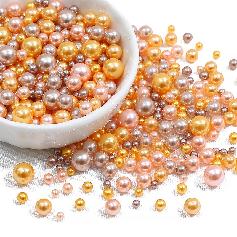 200 шт., 3-8 мм, цветные бусины из АБС-пластика, круглые искусственные жемчужные бусины для самостоятельного изготовления ювелирных изделий, украшения дома, художественный искусственный жемчуг для наполнителей ваз