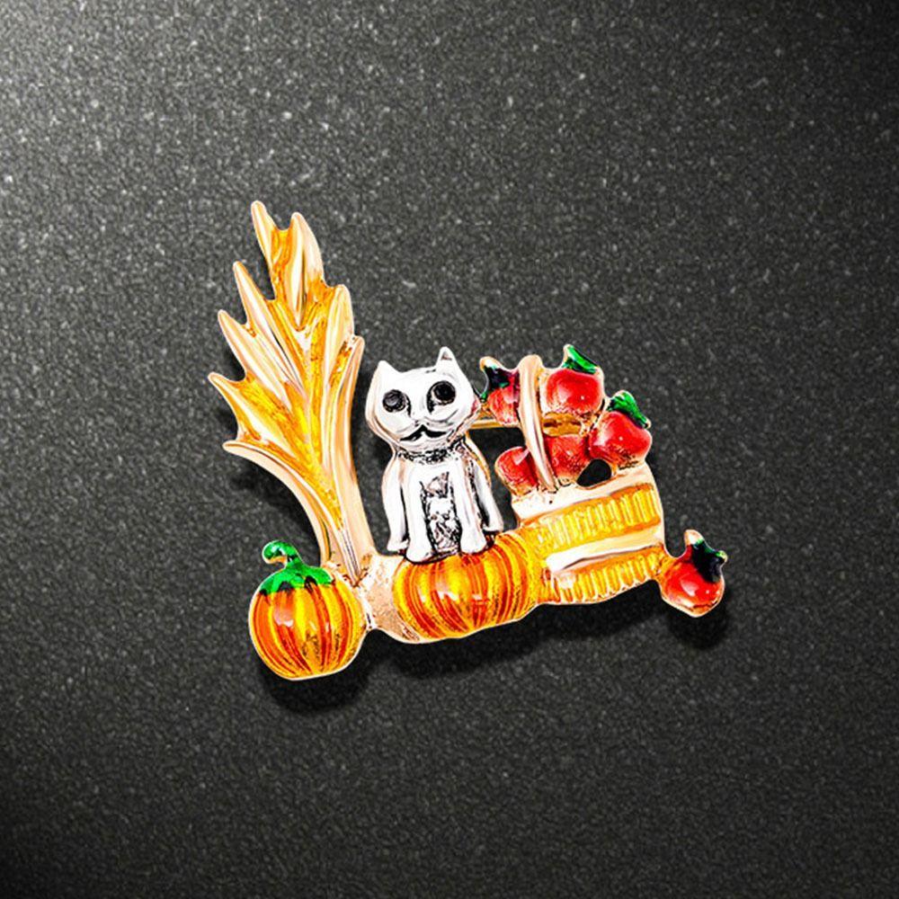 Цинковый Сплав Хэллоуин Брошь Призрак Тыквенный Фонарь Брошь Крутая Девочки