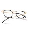 Розово-золотая оправа Линзы для близорукости Кошачий глаз Очки по рецепту Женские Мужские Металлические Очки для близорукости 0 -0.5 -1.0 -1.5 До -6.0