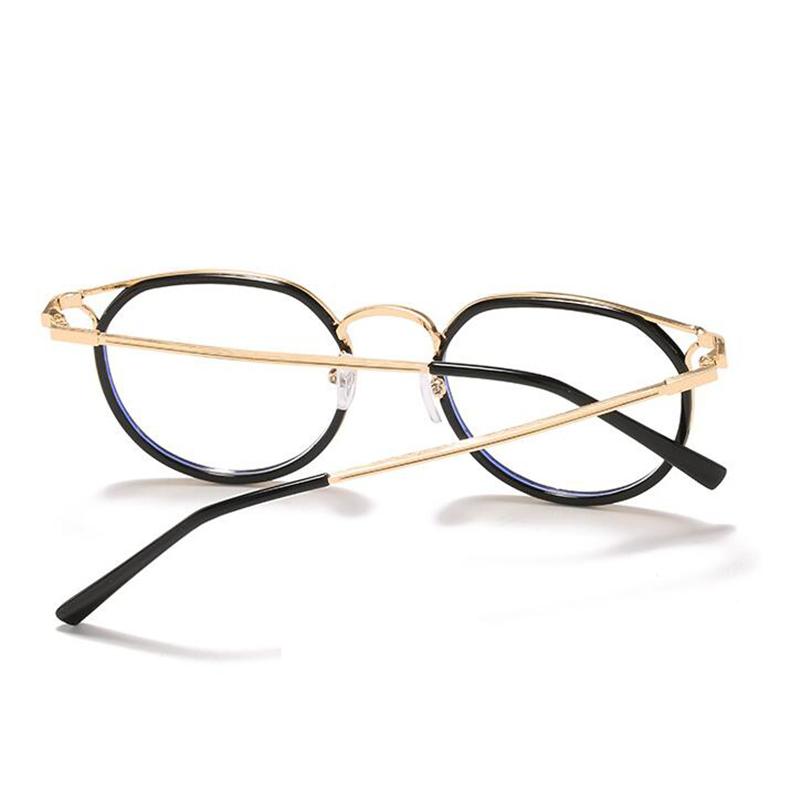 Розово-золотая оправа Линзы для близорукости Кошачий глаз Очки по рецепту Женские Мужские Металлические Очки для близорукости 0 -0.5 -1.0 -1.5 До -6.0