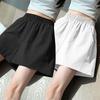 Женские шорты с высокой посадкой, широкими штанинами, свободные, летние, в корейском стиле