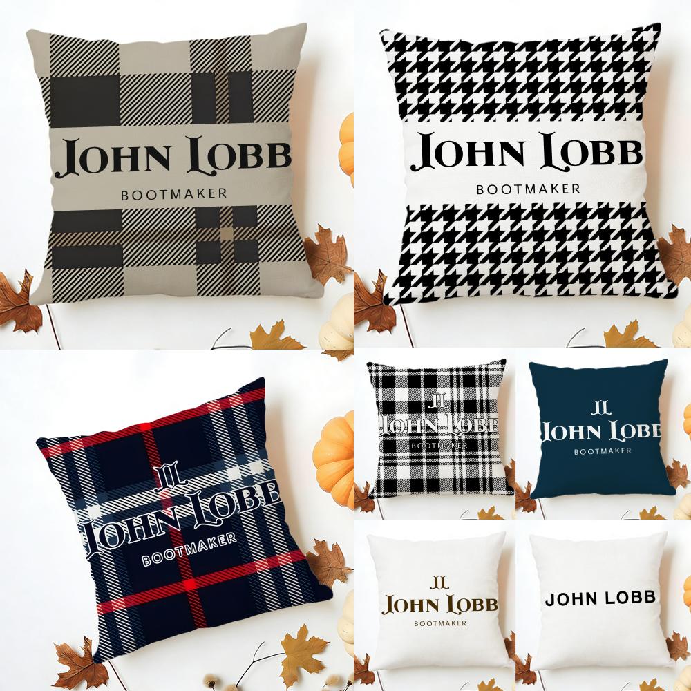 JOHN LOBB Cushion Cover Washable Linen comfort Soft for Sofa Bed Cozy Home Room Decor
