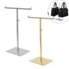 Stainless Steel Bag Show Shelf Gold Silver Height Adjustable Wallet Holder Stand Metal Display Risers Silk Scarf/Headband Hanger