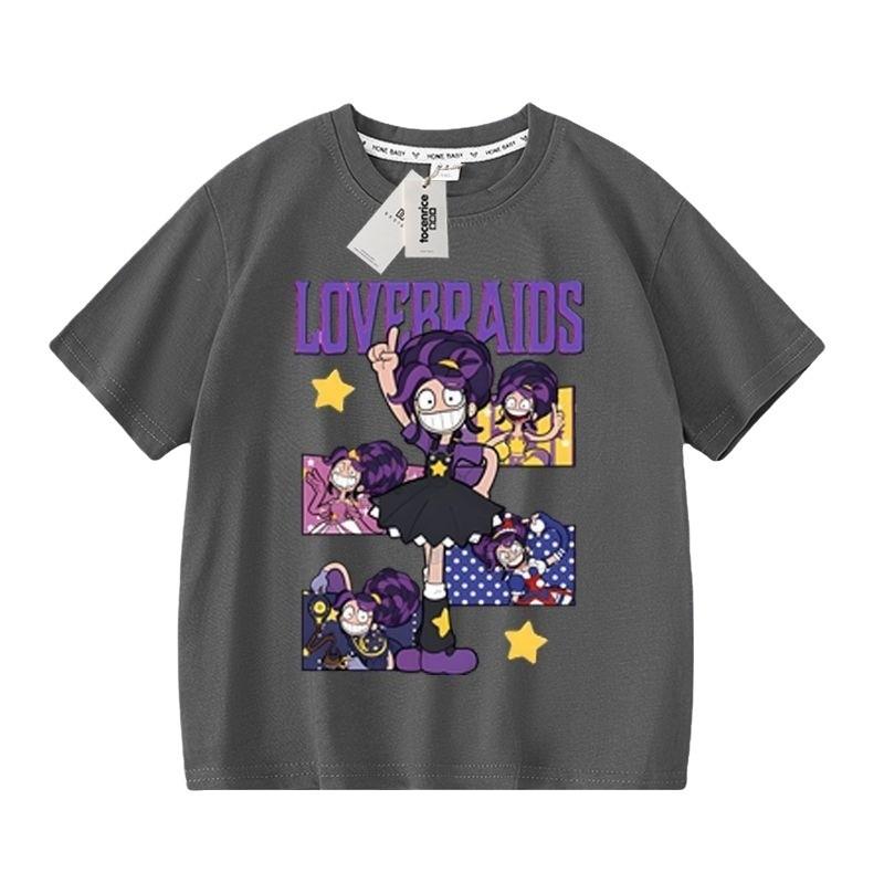 Детская футболка с коротким рукавом для девочек Lily Lovebraids с принтом