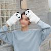 Cute Winter Warm Half Finger Gloves Dual-purpose Thickened Touchscreen Gloves for Women Girls