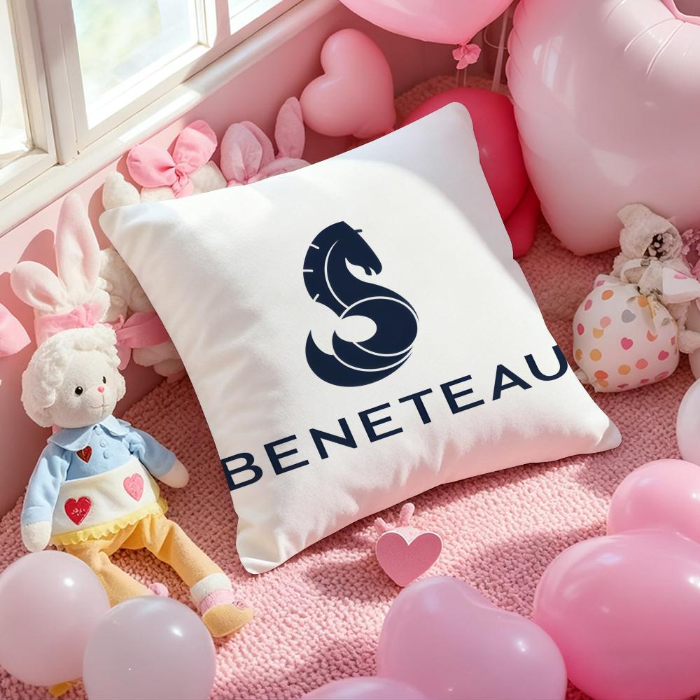Мультяшная Наволочка B-BeneteauS Y-Yachts Мягкая Плюшевая Ткань Двусторонняя Печатная Наволочка Теплая Зимняя Подушка для Дивана